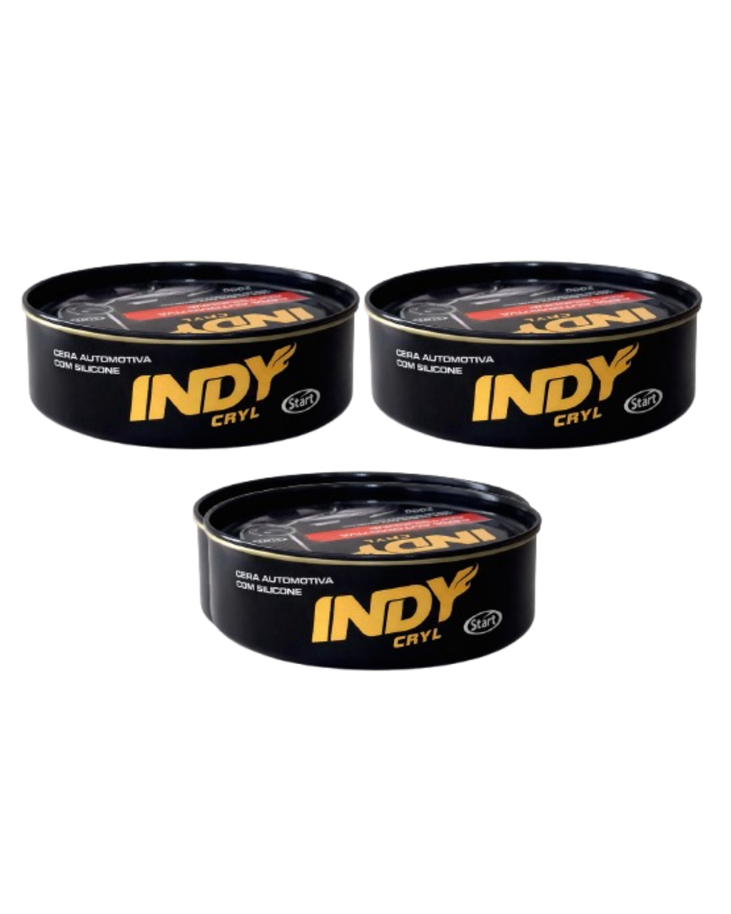 Cera Automotiva Com Silicone Indy Cryl 200g Protege Da Chuva