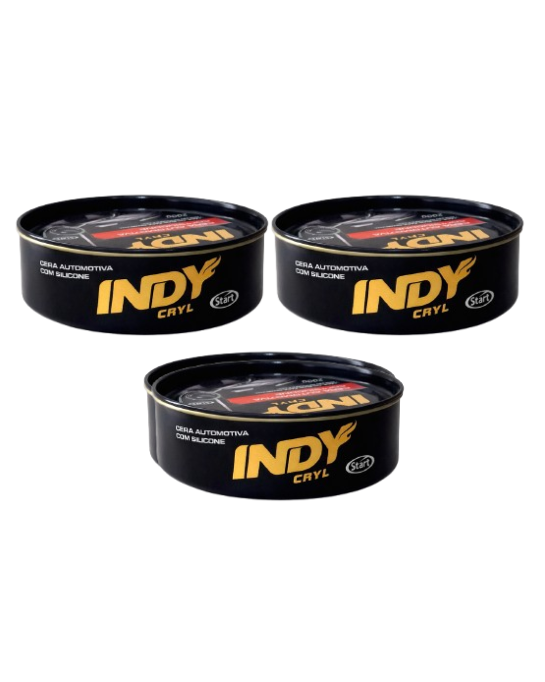 Cera Automotiva Com Silicone Indy Cryl 200g Protege Da Chuva