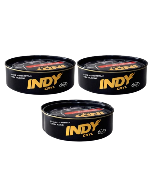 Cera Automotiva Com Silicone Indy Cryl 200g Protege Da Chuva