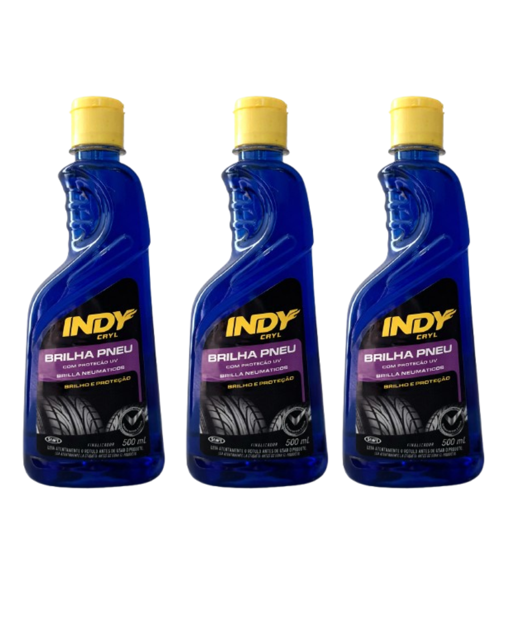 Limpa Pneus Pretinho Brilha Proteção Indy 500ml