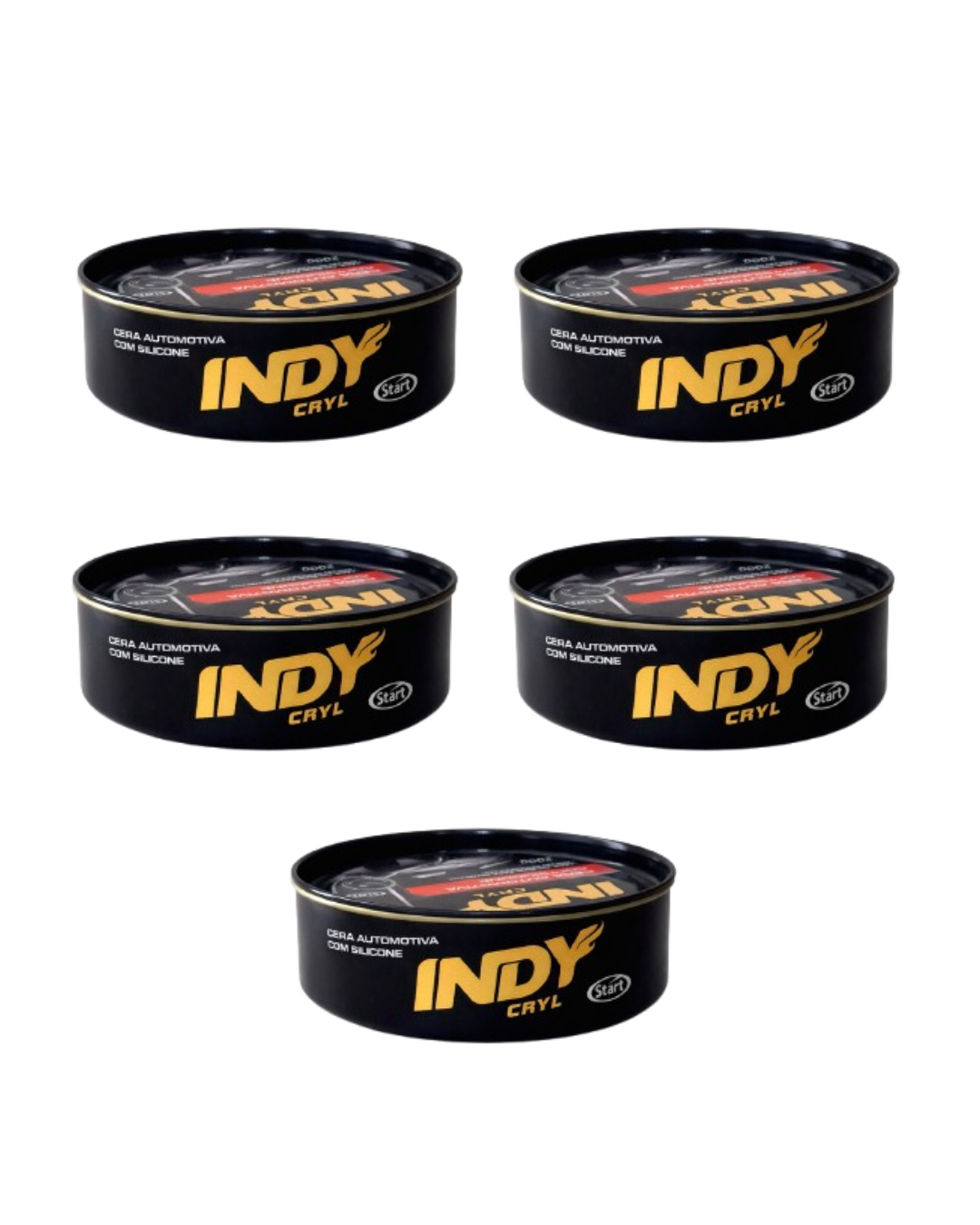 Cera Automotiva Com Silicone Indy Cryl 200g Protege Da Chuva