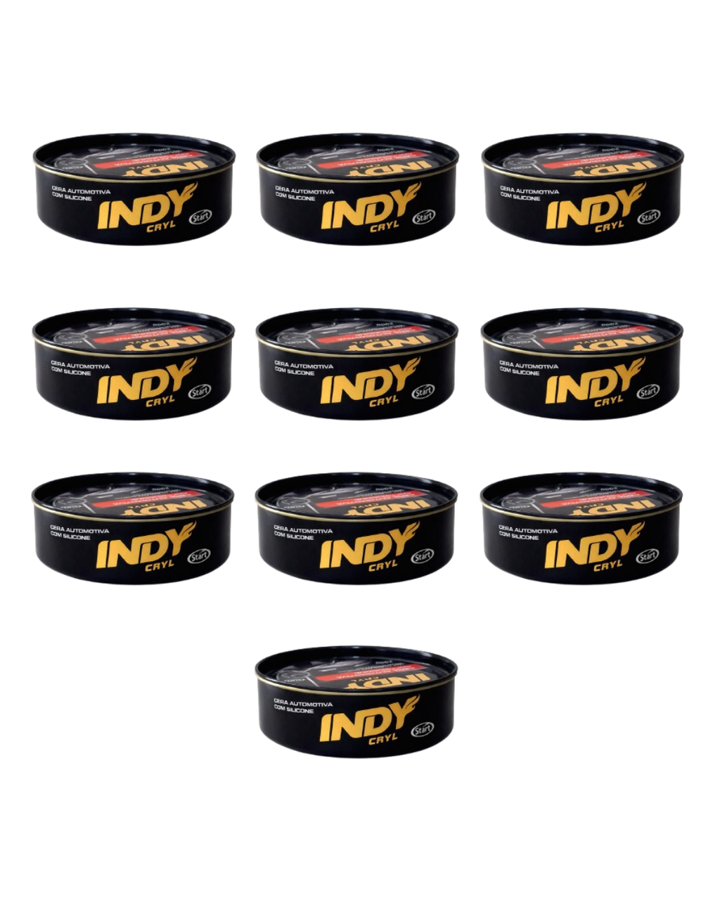 Cera Automotiva Com Silicone Indy Cryl 200g Protege Da Chuva