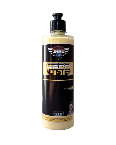 Cera Automotiva Monster em Creme Janu 500g Brilho Extremo