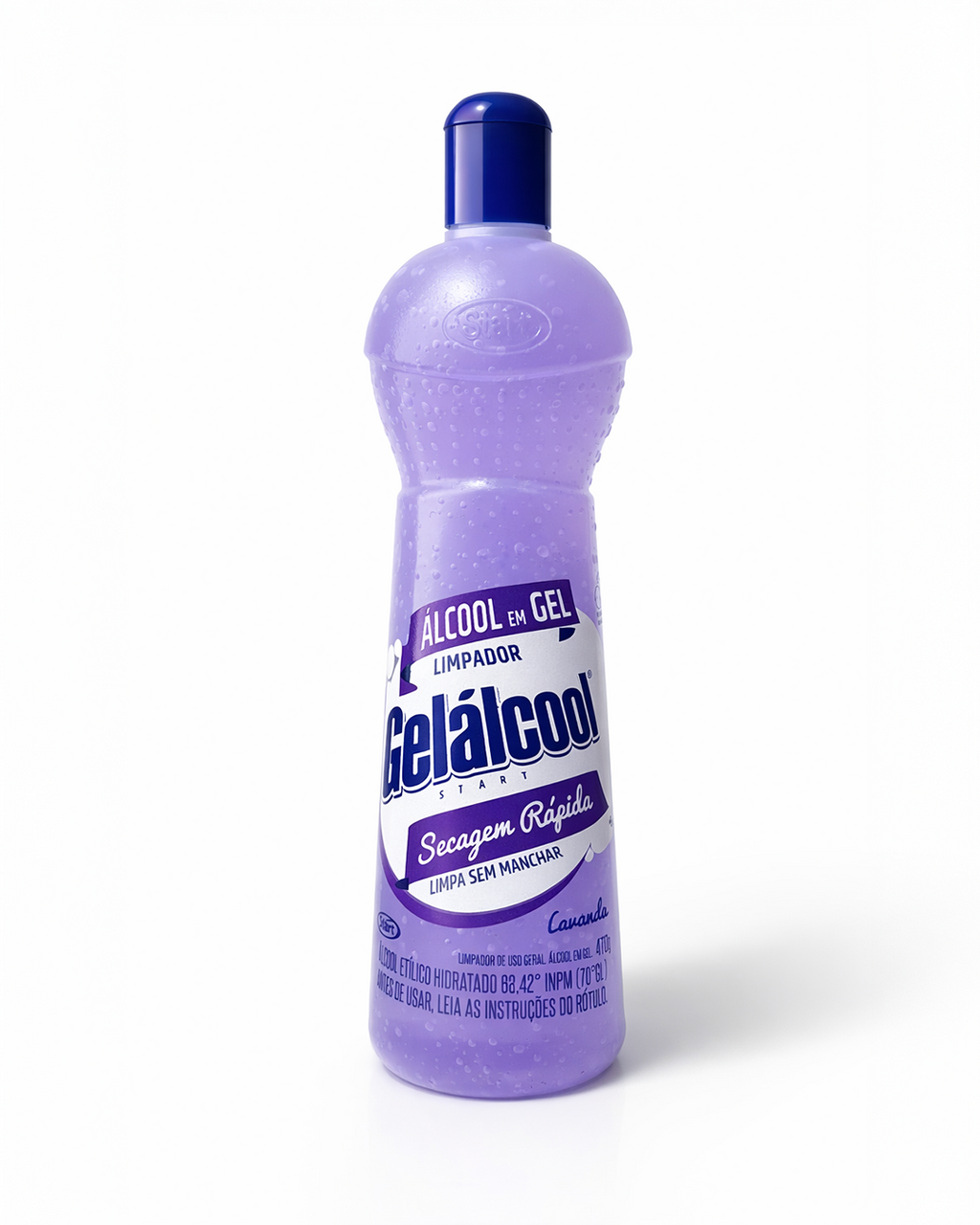 Alcool em Gel Gelálcool 470g Limpa Sem Manchar