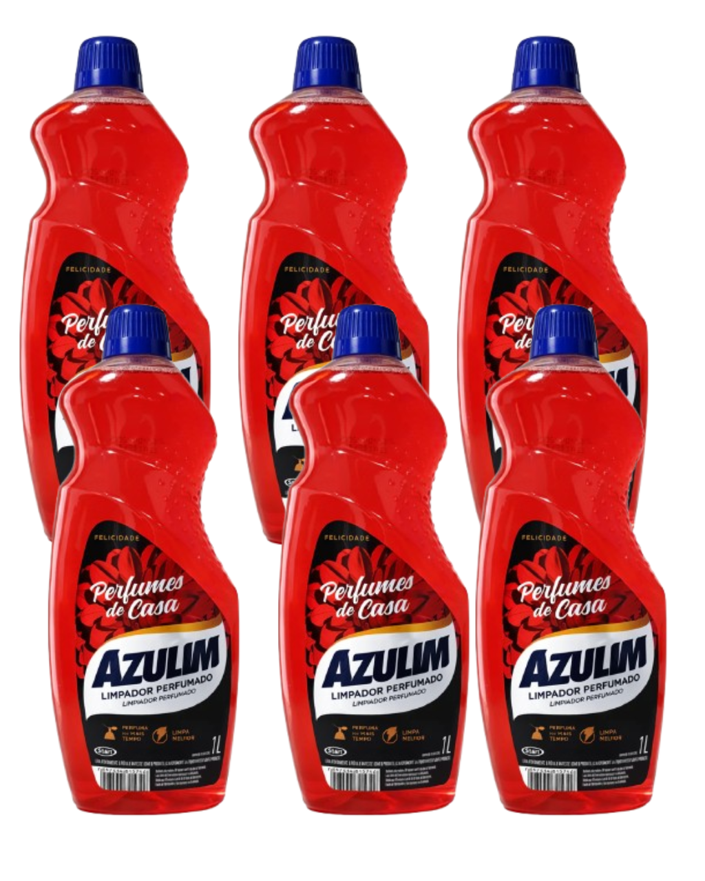 Limpador Perfumado Azulim Perfumes Casa 1 Litro