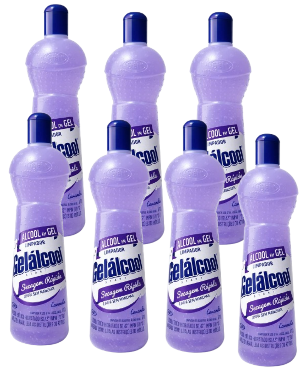 Alcool em Gel Gelálcool 470g Limpa Sem Manchar