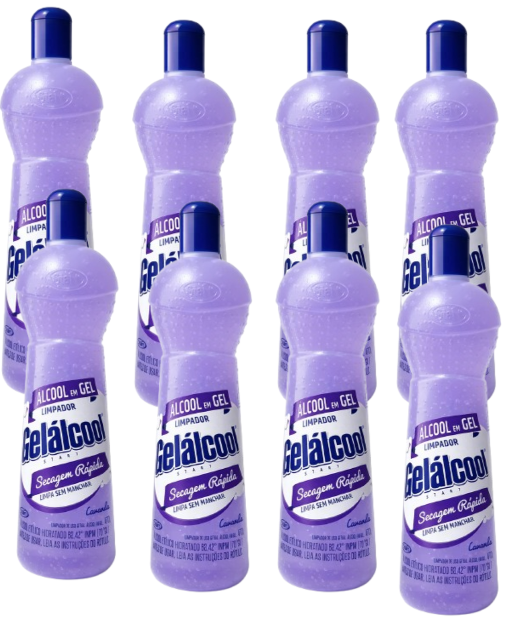 Alcool em Gel Gelálcool 470g Limpa Sem Manchar