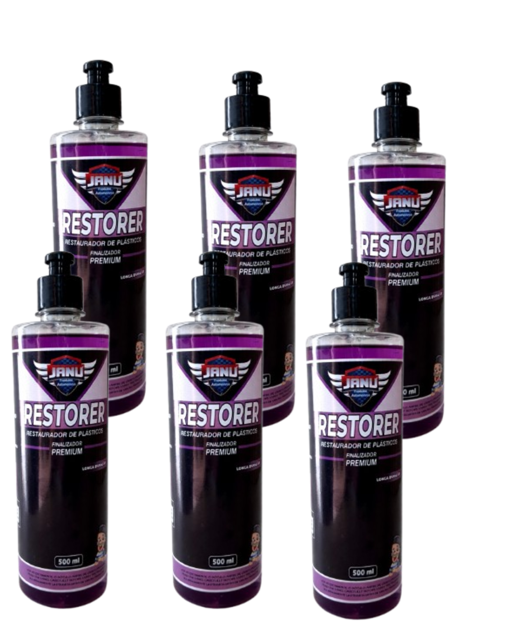 Revestimento e Revitalizador de Plasticos Janu Liquido 500ml