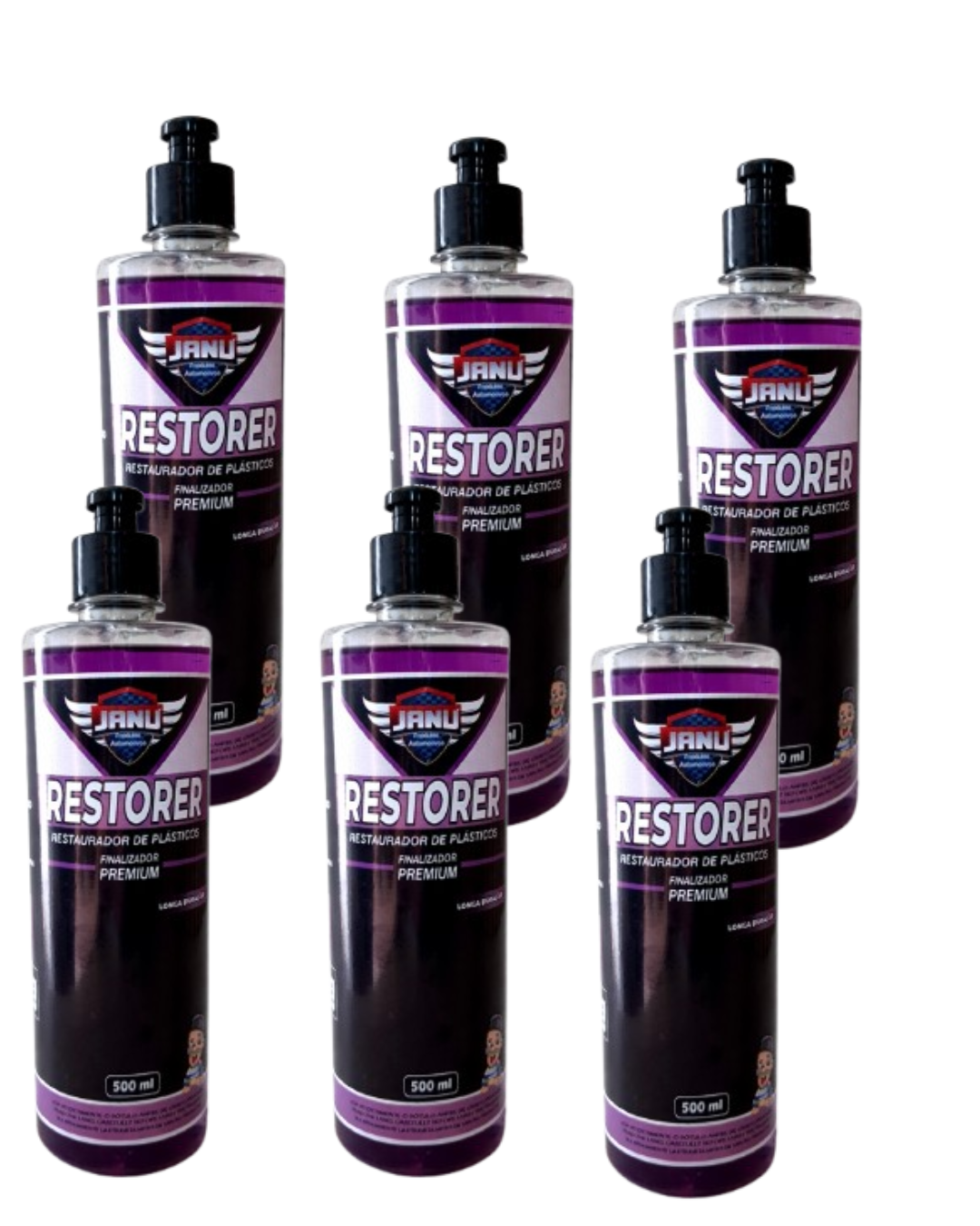 Revestimento e Revitalizador de Plasticos Janu Liquido 500ml